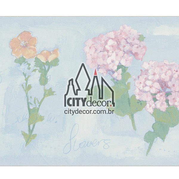 Faixa de parede floral Flor do dia Faixa de parede floral Flor do dia