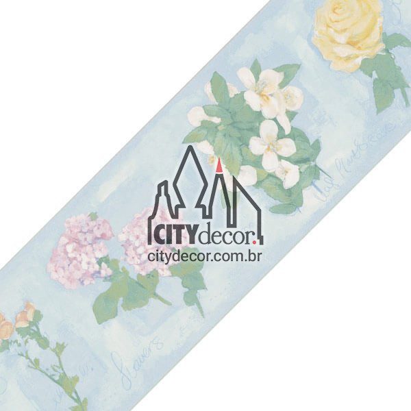 Faixa decorativa floral Flor do dia Faixa decorativa floral Flor do dia