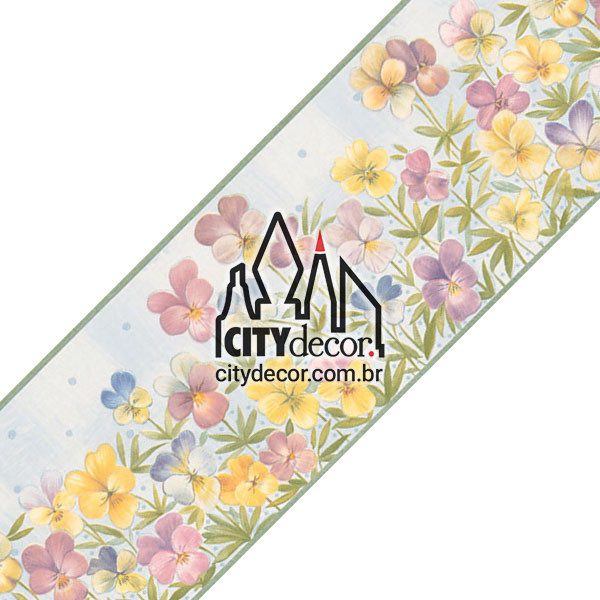 Faixa de parede flores no jardim Faixa de parede flores no jardim