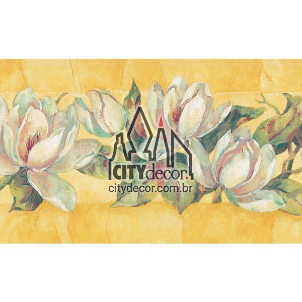 Faixa de parede floral lírios