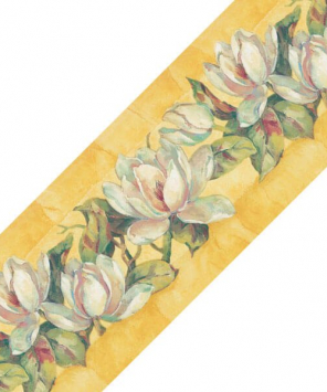 Faixa decorativa floral lírios