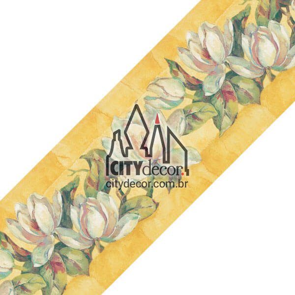 Faixa decorativa floral lírios Faixa decorativa floral lírios