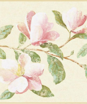 Faixa de parede floral Magnólia