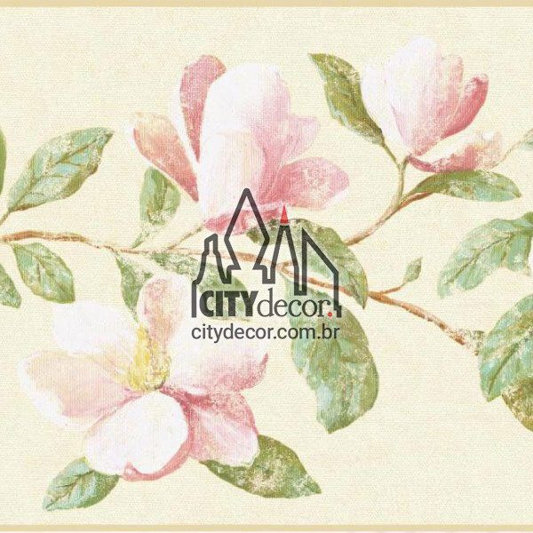 Faixa de parede floral Magnólia Faixa de parede floral Magnólia