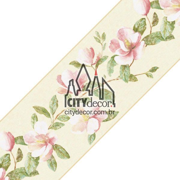 Faixa decorativa floral Magnólia Faixa decorativa floral Magnólia