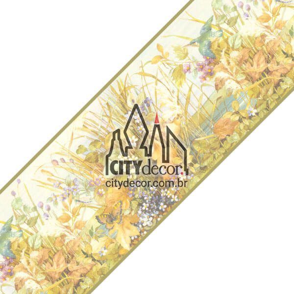 Faixa decorativa floral primavera Faixa decorativa floral primavera