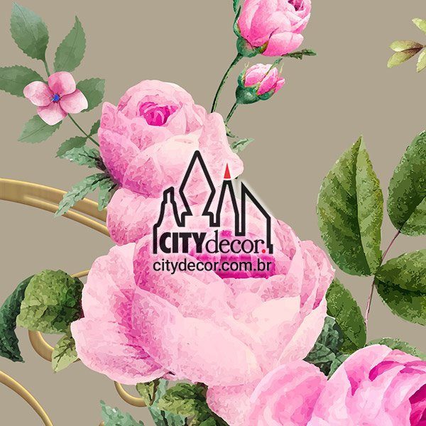 Faixa de parede floral buquê de rosas Faixa de parede floral buquê de rosas