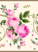 Faixa adesiva rosas com arabescos