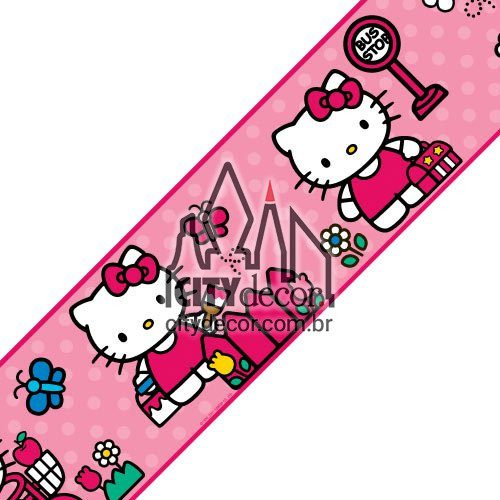 Faixa de parede Hello Kitty Faixa de parede Hello Kitty