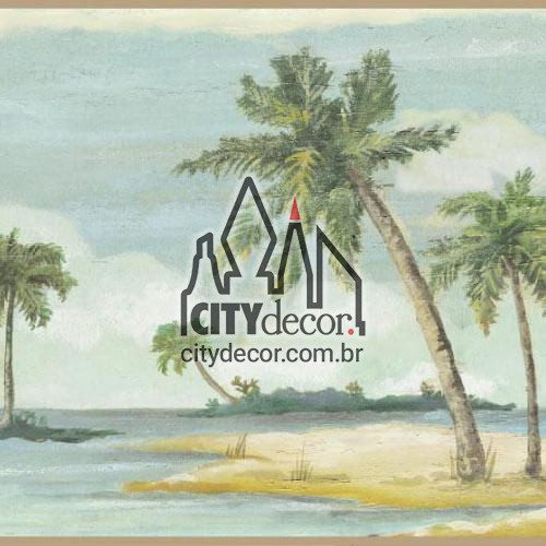 Faixa border de parede Ilha deserta Faixa border de parede Ilha deserta