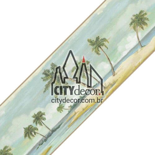 Faixa decorativa Ilha deserta Faixa decorativa Ilha deserta