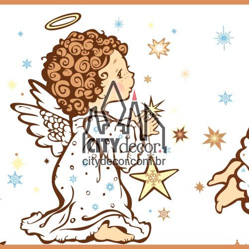 Faixa decorativa infantil anjinhos Faixa decorativa infantil anjinhos