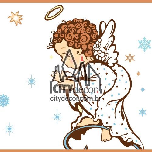 Faixa para quarto de bebê anjos da guarda Faixa para quarto de bebê anjos da guarda