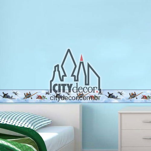 Faixa de parede Aviões Disney Faixa de parede Aviões Disney