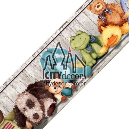 Faixa decorativa Bichinhos de pelúcia Faixa decorativa Bichinhos de pelúcia