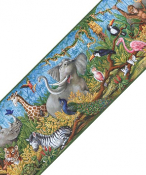 Faixa decorativa Bichinhos na floresta