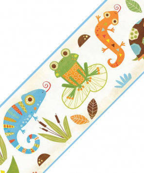 Faixa decorativa de parede Bichinhos do Pântano