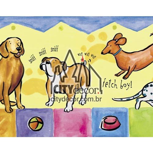 Faixa de parede Cachorrinhos Faixa de parede Cachorrinhos