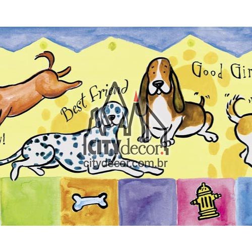 Faixa decorativa infantil Cachorrinhos Faixa decorativa infantil Cachorrinhos
