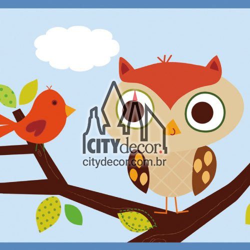 Faixa adesiva passarinhos e corujinha Faixa adesiva passarinhos e corujinha