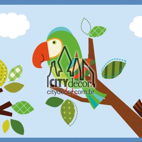 Faixa para quarto do bebê passarinhos e corujinha Faixa para quarto do bebê passarinhos e corujinha