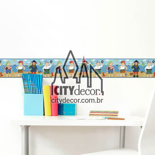 Faixa de parede Piratas Faixa de parede Piratas