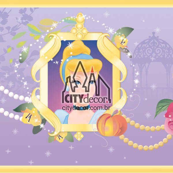 Faixa infantil Princesas Disney - lilás Faixa infantil Princesas Disney - lilás