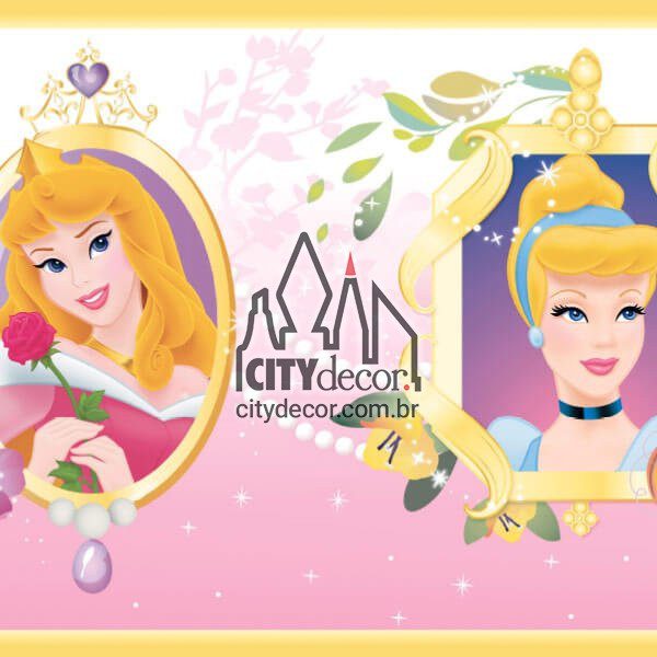 Faixa infantil Princesas Disney - rosa Faixa infantil Princesas Disney - rosa