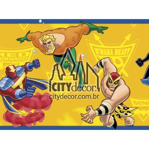 Faixa de parede Batman bravos e destemidos Faixa de parede Batman bravos e destemidos