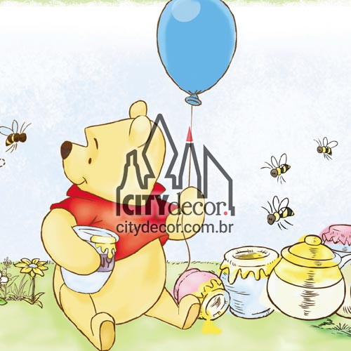 Faixa border de parede Ursinho Pooh Faixa border de parede Ursinho Pooh