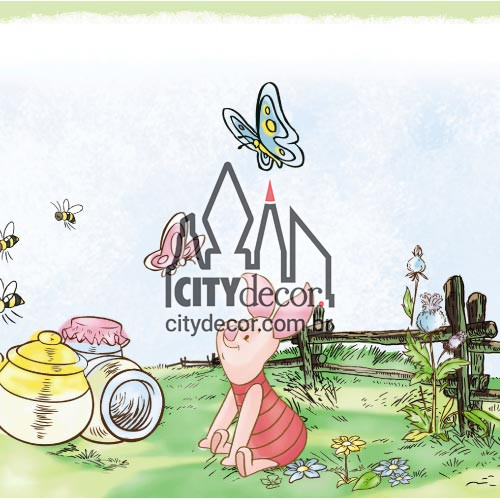 Faixa para quarto de bebê Ursinho Pooh Faixa para quarto de bebê Ursinho Pooh