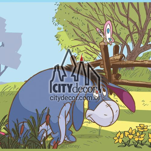 Faixa border de parede Ursinho Puff Faixa border de parede Ursinho Puff