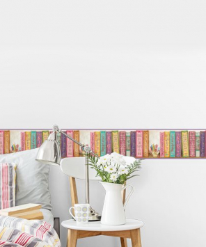 Faixa decorativa para quarto Livros