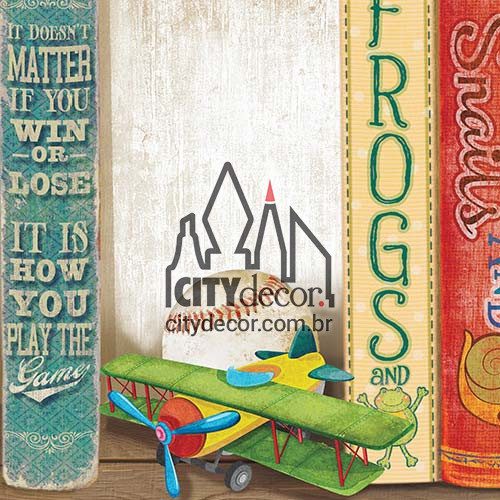 Faixa decorativa livros de menino Faixa decorativa livros de menino