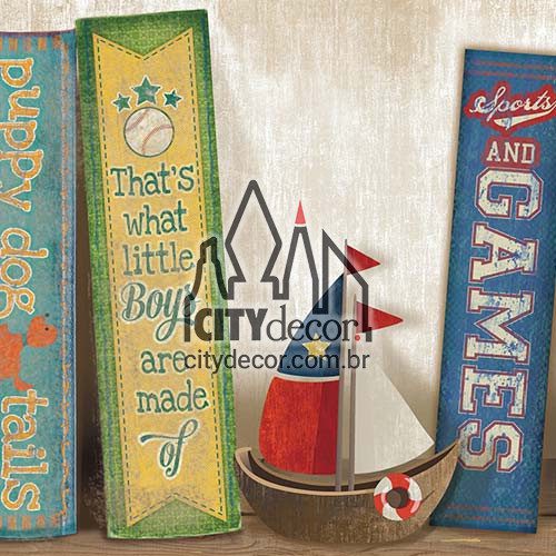 Faixa decorativa livros de menino Faixa decorativa livros de menino