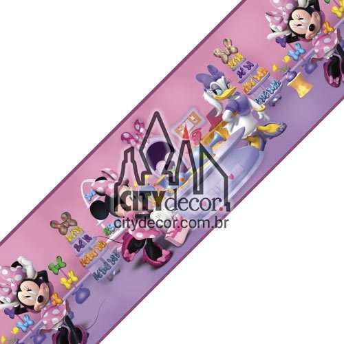 Faixa decorativa infantil Minnie Faixa decorativa infantil Minnie