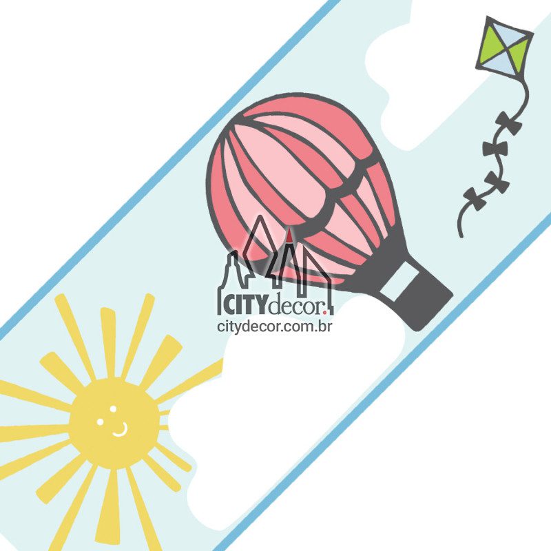 Faixa de parede balões Faixa de parede balões