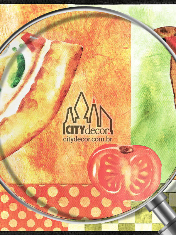 Faixa de parede para cozinha pizza
