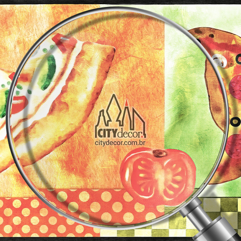 Faixa de parede para cozinha pizza Faixa de parede para cozinha pizza