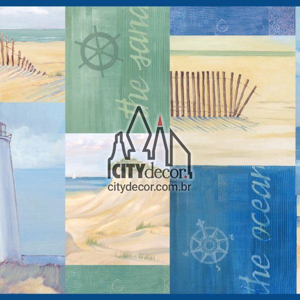 Faixa de parede Praia Faixa de parede Praia