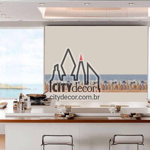 Adesivo de parede Pranchas de surf na praia Adesivo de parede Pranchas de surf na praia