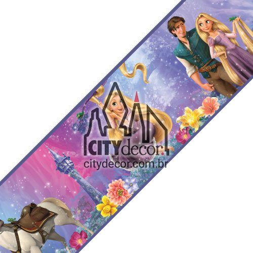Faixa decorativa infantil Rapunzel Faixa decorativa infantil Rapunzel