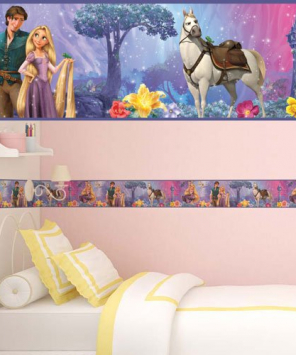 Faixa decorativa de parede Rapunzel