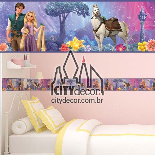Faixa decorativa de parede Rapunzel Faixa decorativa de parede Rapunzel