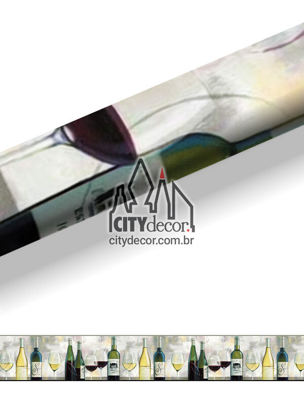 Faixa decorativa vinho
