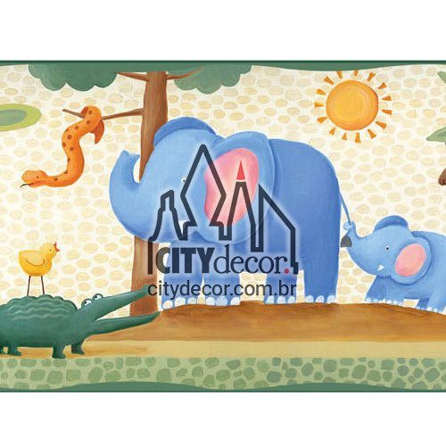Faixa decorativa infantil safari Faixa decorativa infantil safari
