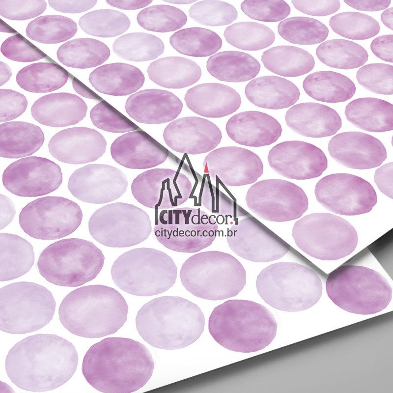 kit adesivo de parede confeti de aquarela lilás kit adesivo de parede confeti de aquarela lilás