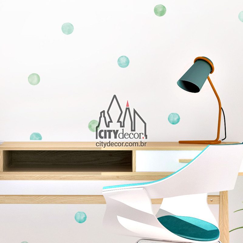adesivo de parede bolinhas de aquarela menta adesivo de parede bolinhas de aquarela menta