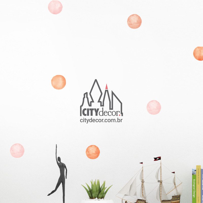 adesivo bolinhas de aquarela adesivo bolinhas de aquarela