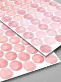 adesivo de parede confeti aquarelado rosa
